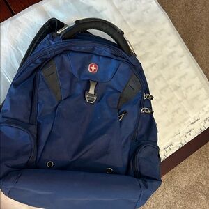 Swiss army Blue Backpack. Well loved but no defects.